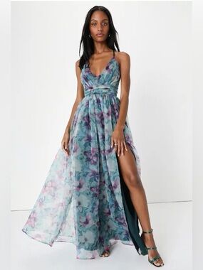 Lulu’s Romance Organza Maxi Dress, NWT!